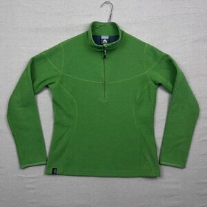 Nike ACG Polartec Thermal Pro Textured Fleece 1/2 Zip Pullover Green Mens Medium